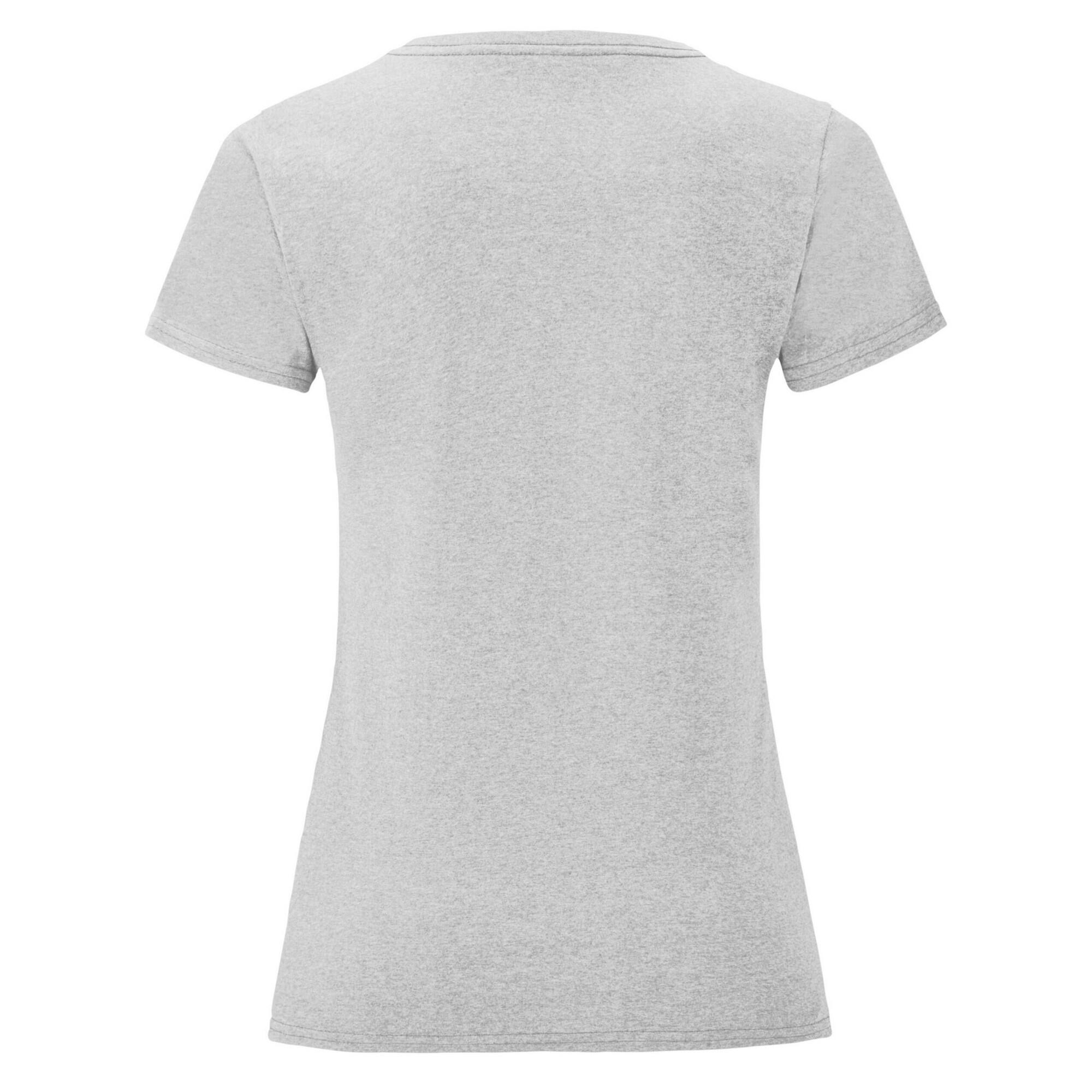 Camiseta Iconic para Mujer Gris Jaspeado 2/3