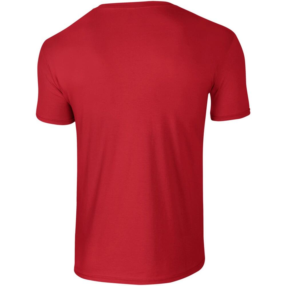 Maglietta 100% Cotone Uomo Gildan Softstyle Rosso 2/2