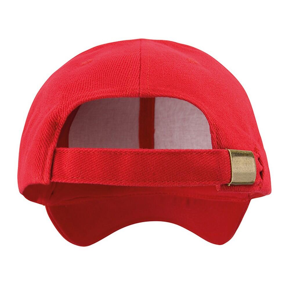 Pro Style Heavy Cotton Baseball Cap (Red) 2/2
