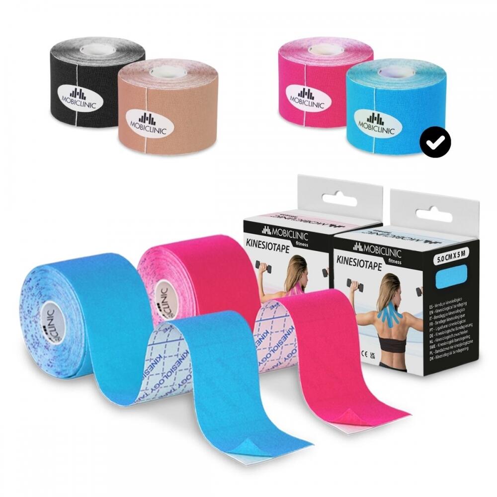Mobiclinic - Pack De 2 Kinesiotape Mobitape Elastique Imperméable Bande Kinesiologie - Bande De Kinésiologie - Taille Unique - Decathlon