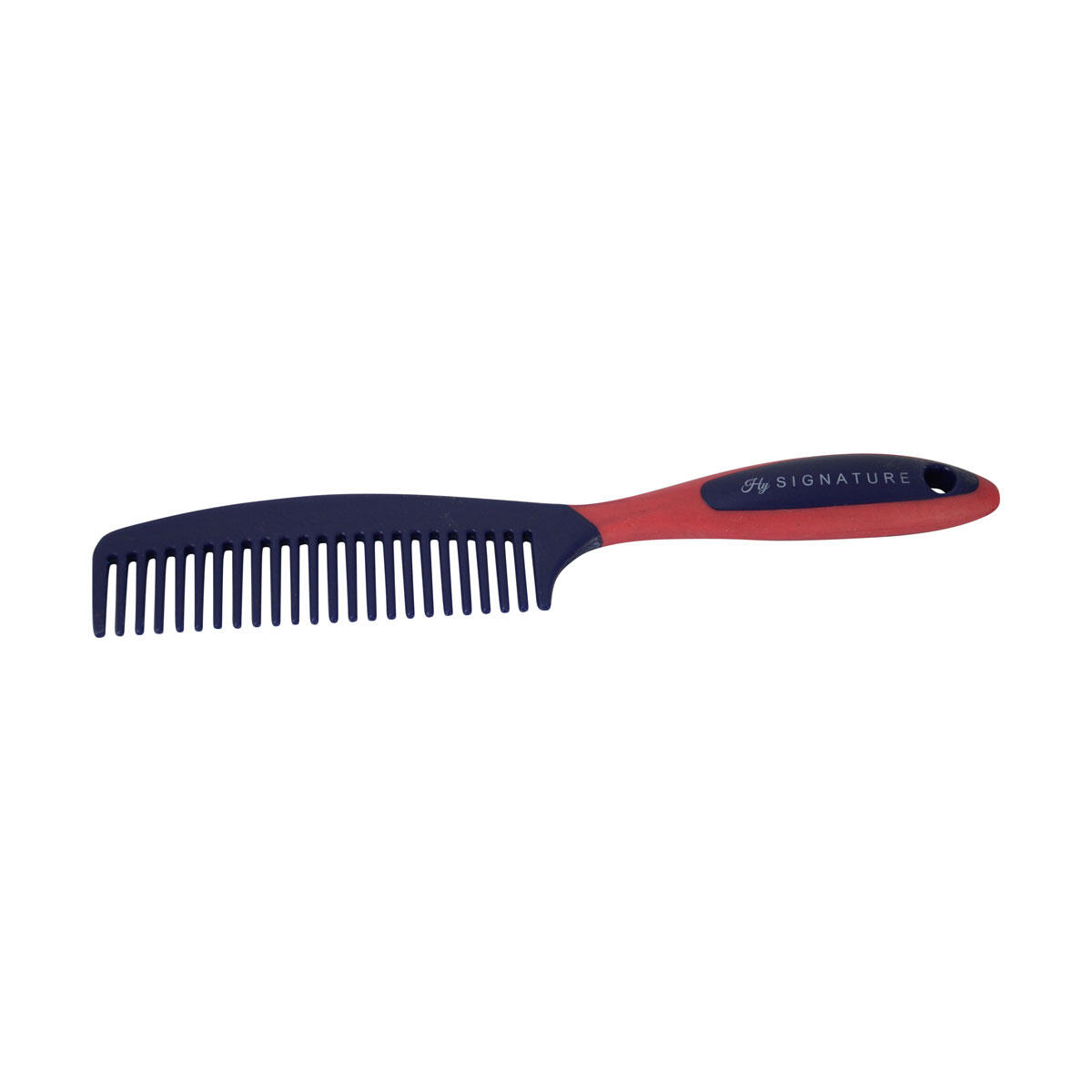 HY Signature Horse Mane and Tail Comb (Navy/Red)