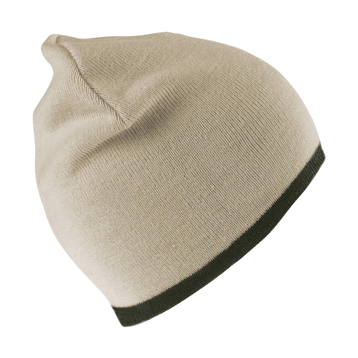 Bonnet Adulte (Beige Gris / Vert Sombre) 2/3