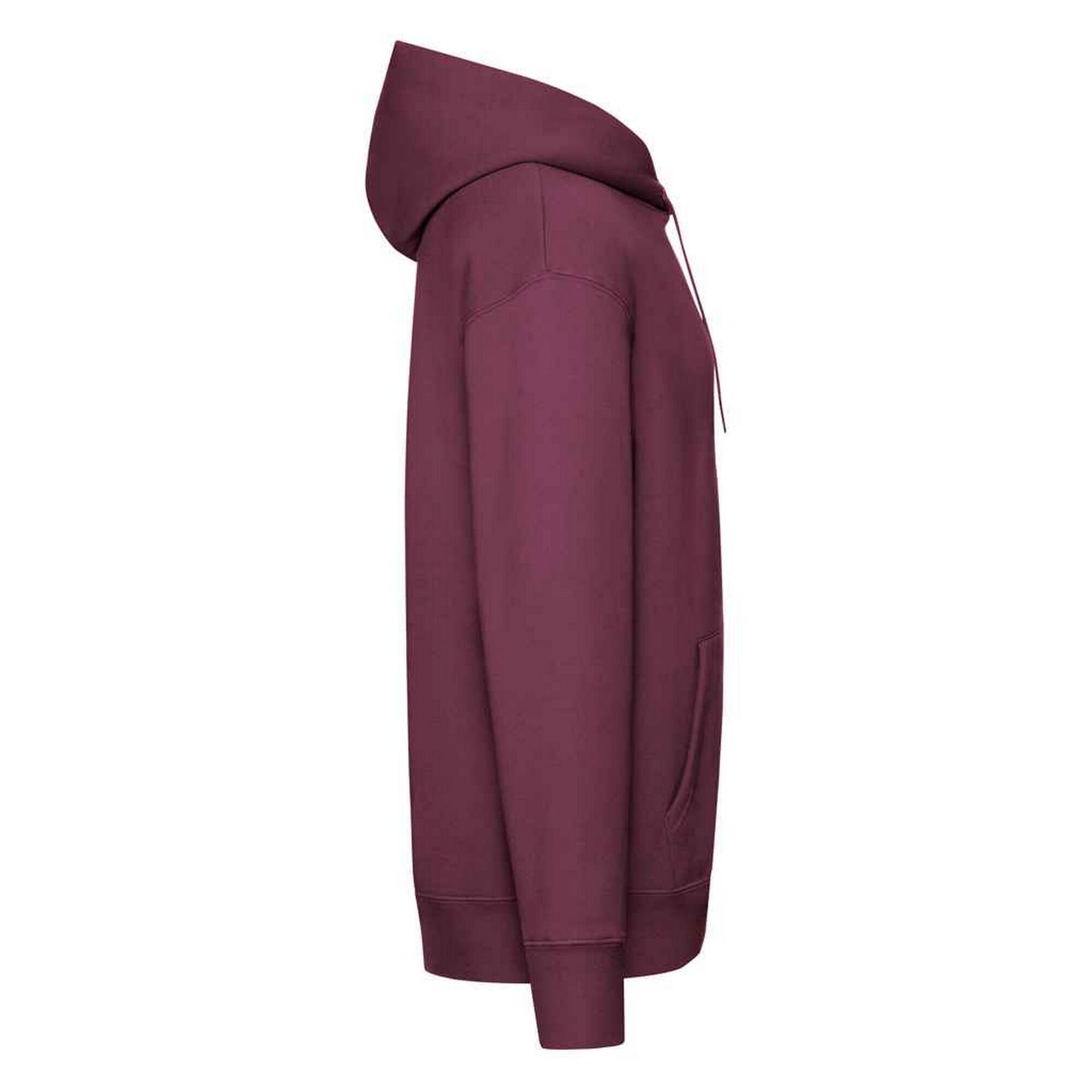 "Premium" Kapuzenpullover für Herren Burgunderrot 3/3