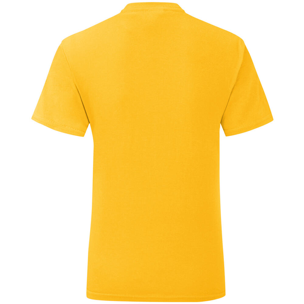 Tshirt Uni Et Cintré Manches Courtes ICONIC Homme (Jaune) 2/3