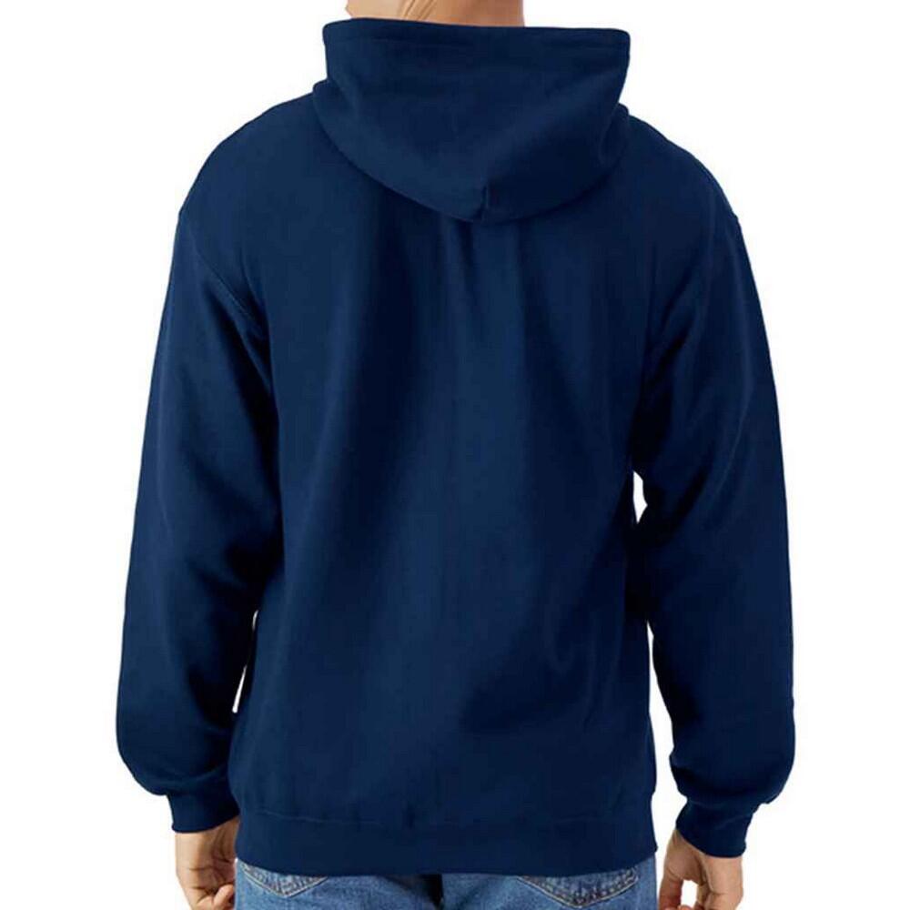 Felpa Con Cappuccio E Zip Intera Tocco Leggero Uomo Gildan Blu Navy 2/3
