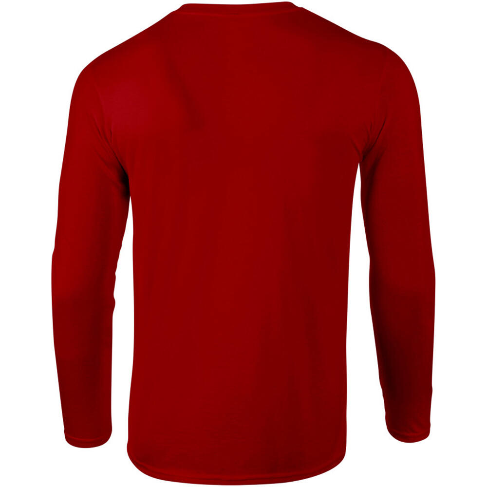 Maglietta A Manica Lunga 100% Cotone Uomo Gildan Softstyle Rosso 3/5