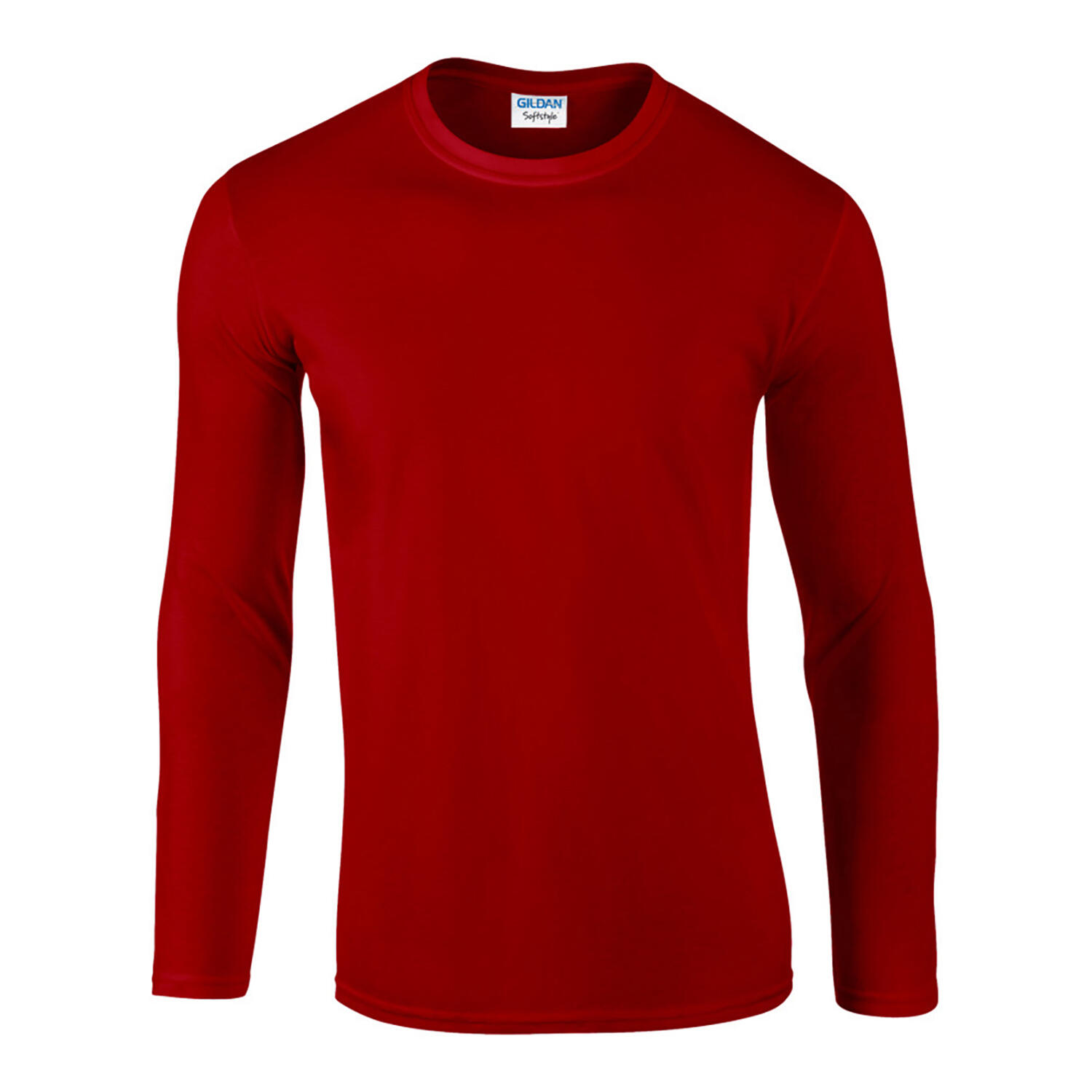 Maglietta A Manica Lunga 100% Cotone Uomo Gildan Softstyle Rosso 2/5