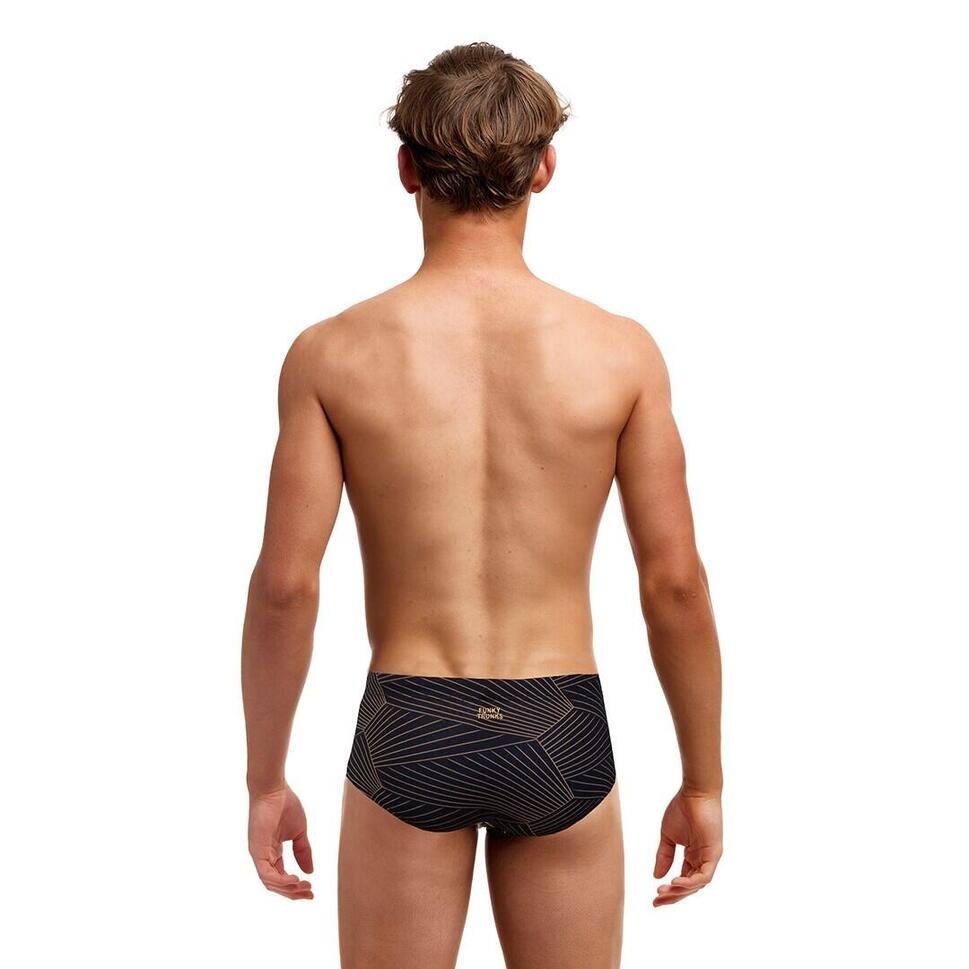 Kąpielówki chłopięce spodenki bokserki Funky Trunks Gold Weaver