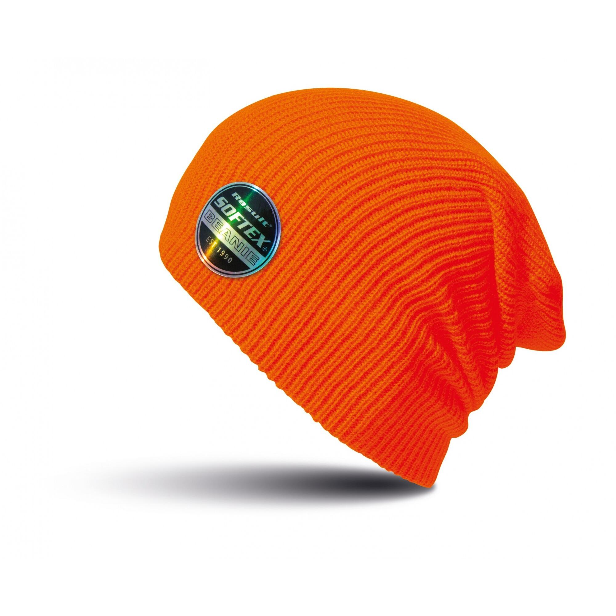 Winter Essentials Core Softex Beanie Mütze Damen und Herren Flo Orange 2/4