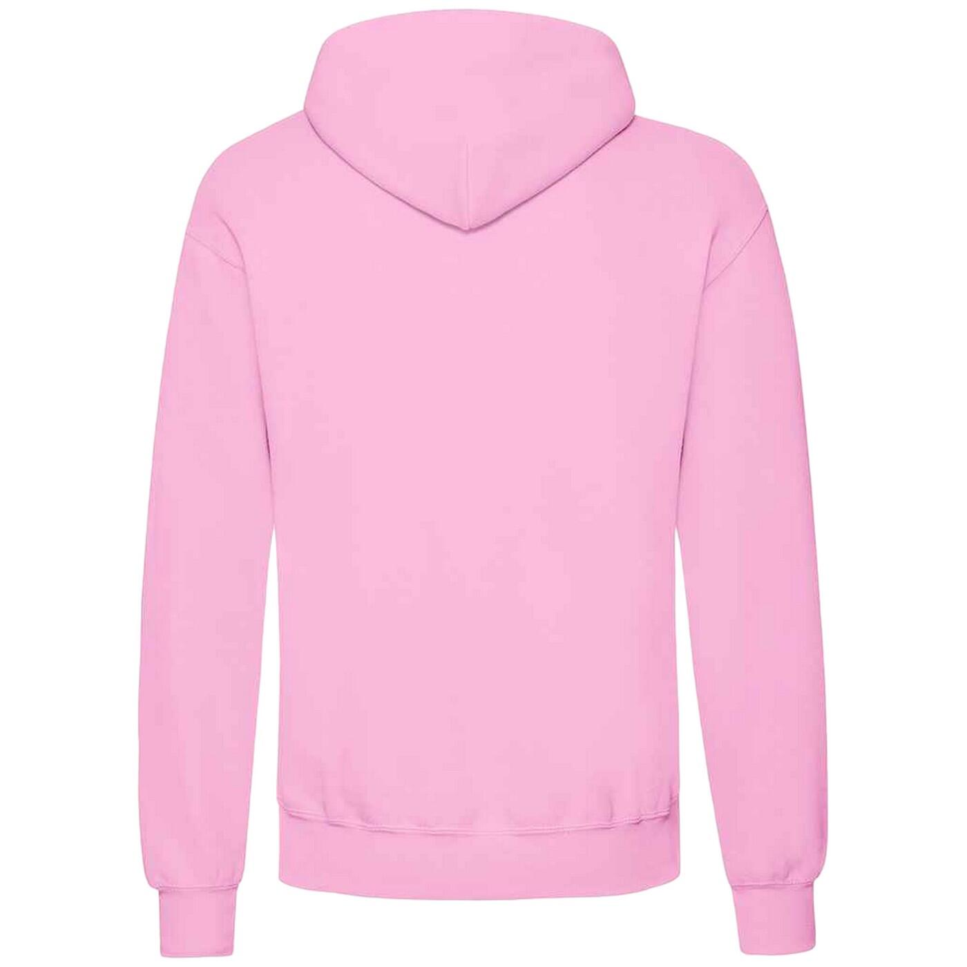 Unisex Adults Classic Hooded Sweatshirt (Light Pink) 2/3