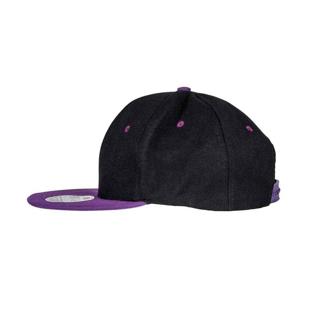 Casquette Ajustable BRONX Adulte (Noir / Violet) 3/3