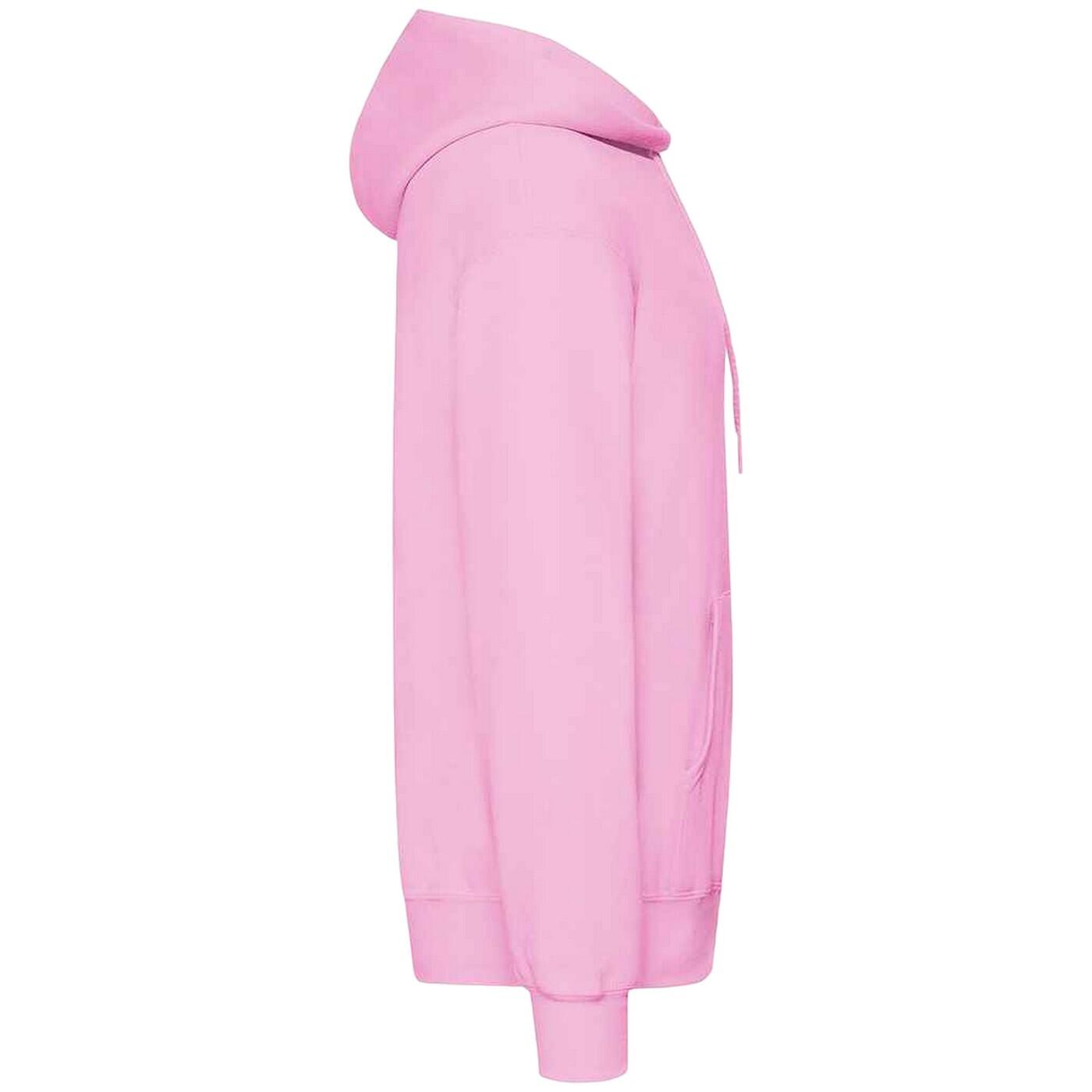 Unisex Adults Classic Hooded Sweatshirt (Light Pink) 3/3