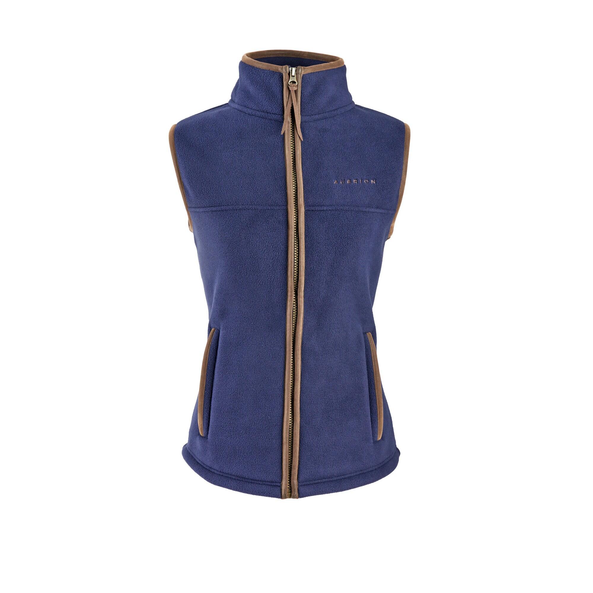 Childrens/Kids Core Logo Fleece Gilet (Navy) 1/4
