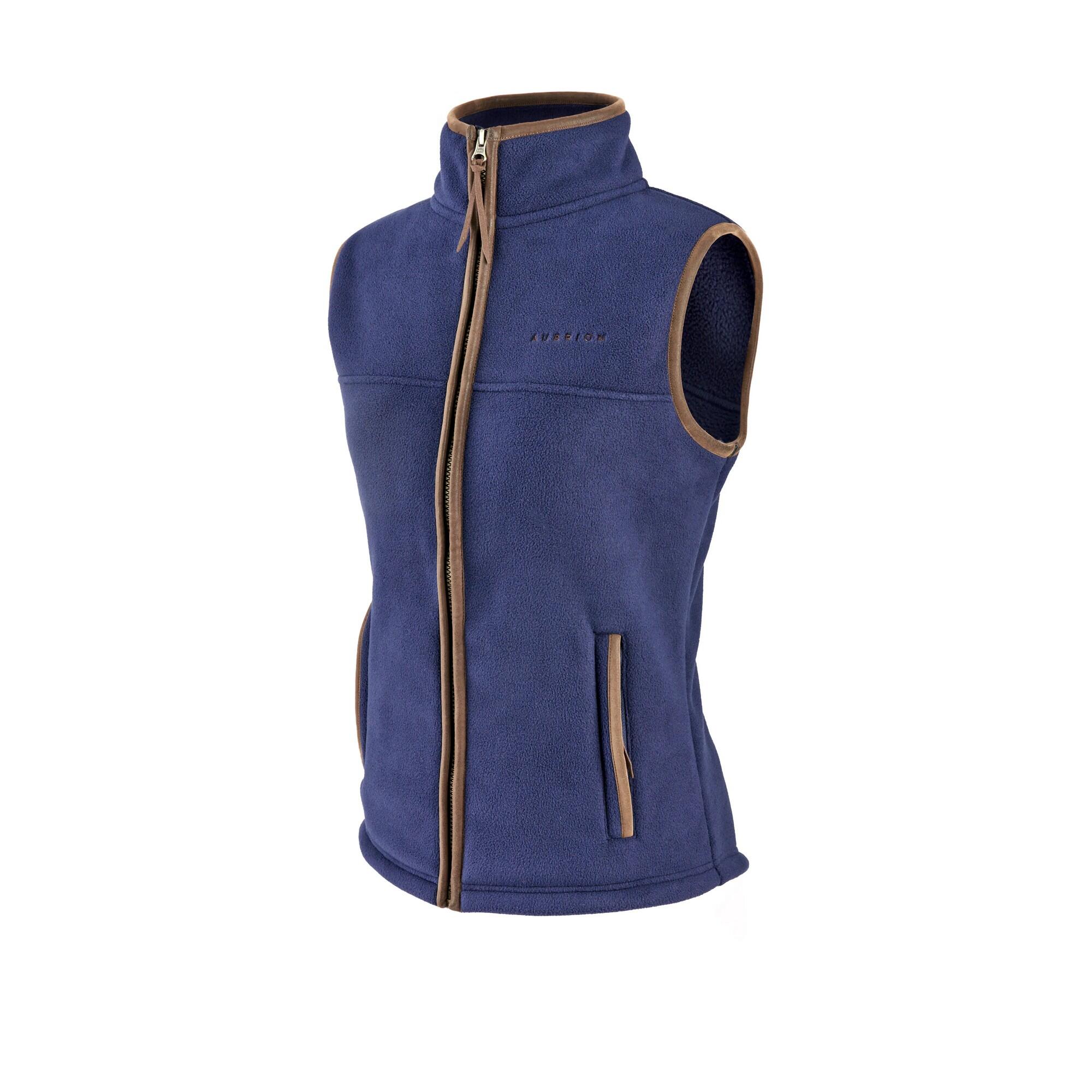 Childrens/Kids Core Logo Fleece Gilet (Navy) 3/4