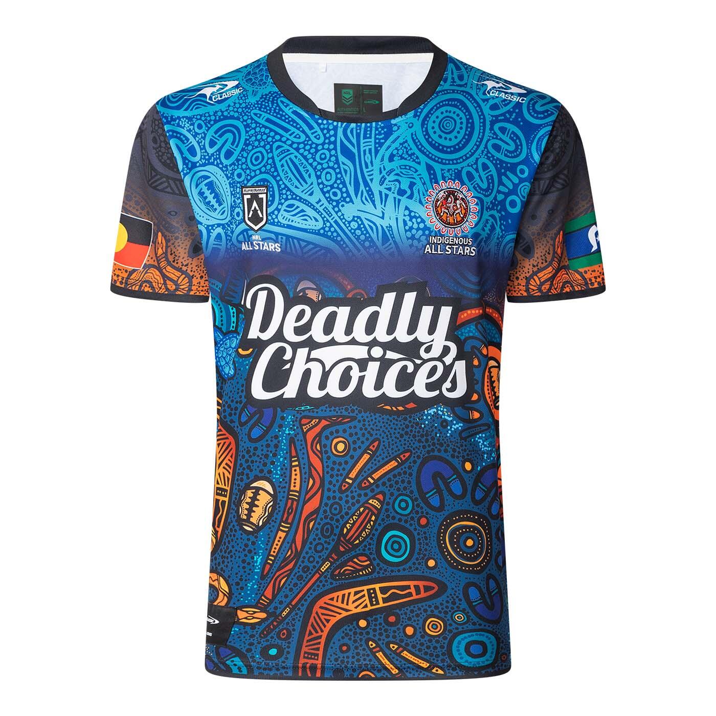 CLASSIC Maglia Ufficiale Casa Uomo Indigenous All Stars Nrl 2025