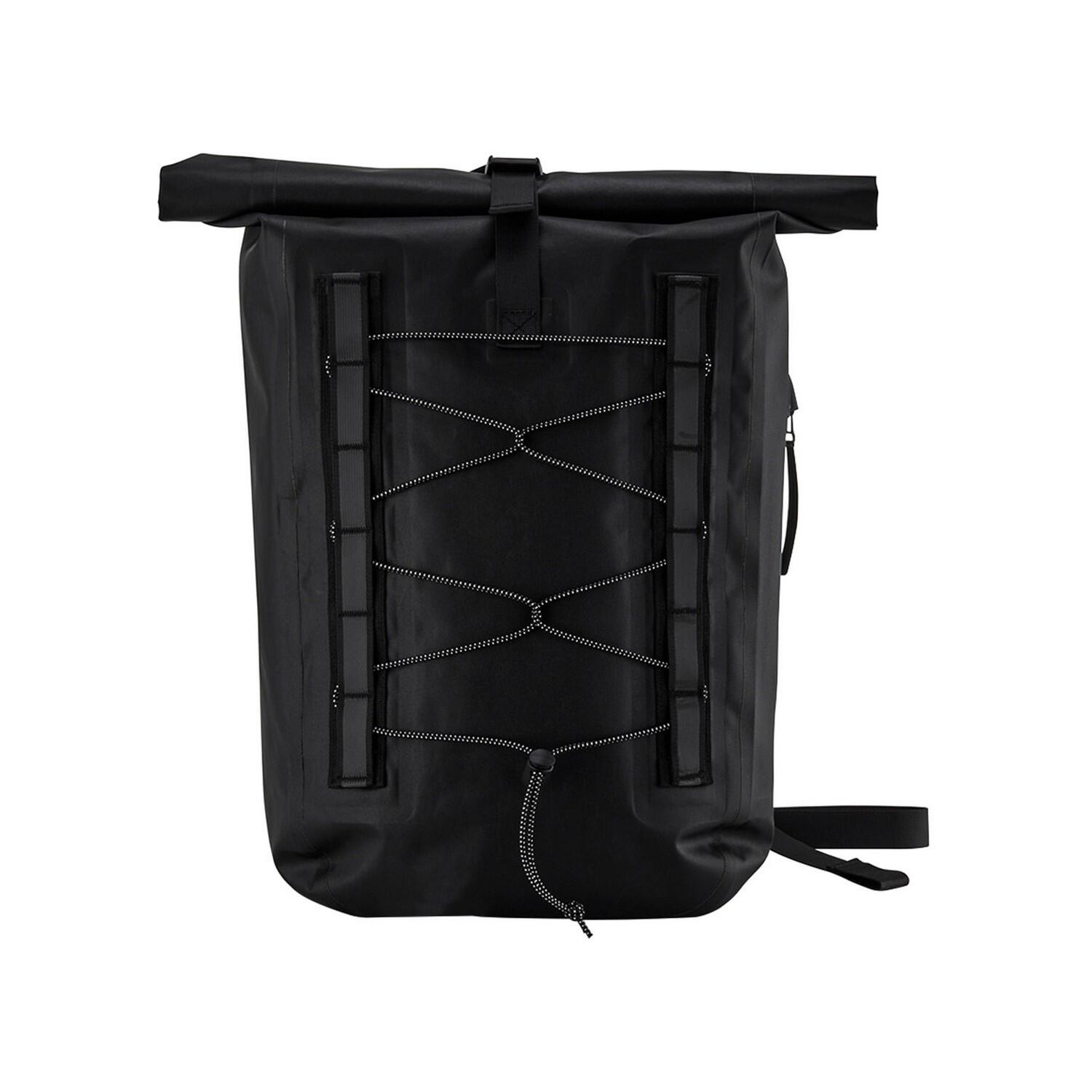 Roll Top Waterproof Bike Bag (Black) 1/2