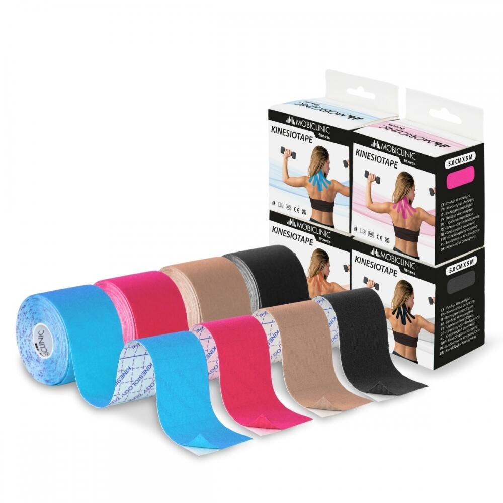 MOBICLINIC pacote com 4 Kinesiotape à prova d'água fitas de cinesiologia