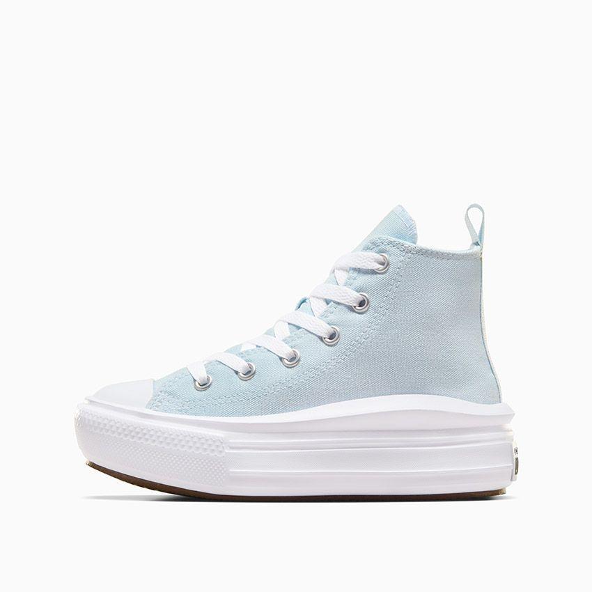 Chaussures pour fille Converse Move haute toile ps Bleu 2/5