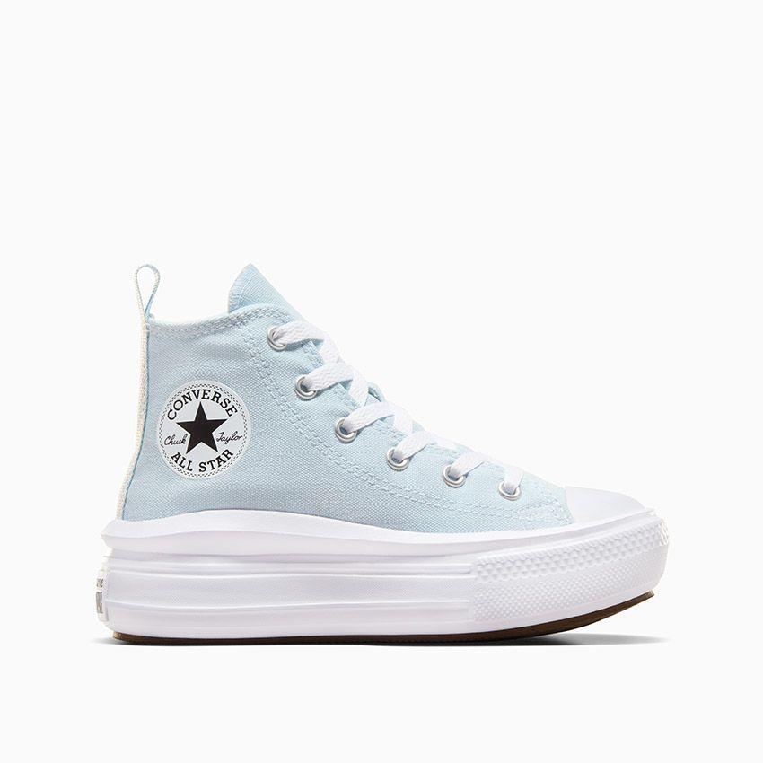 Chaussures pour fille Converse Move haute toile ps Bleu 1/5
