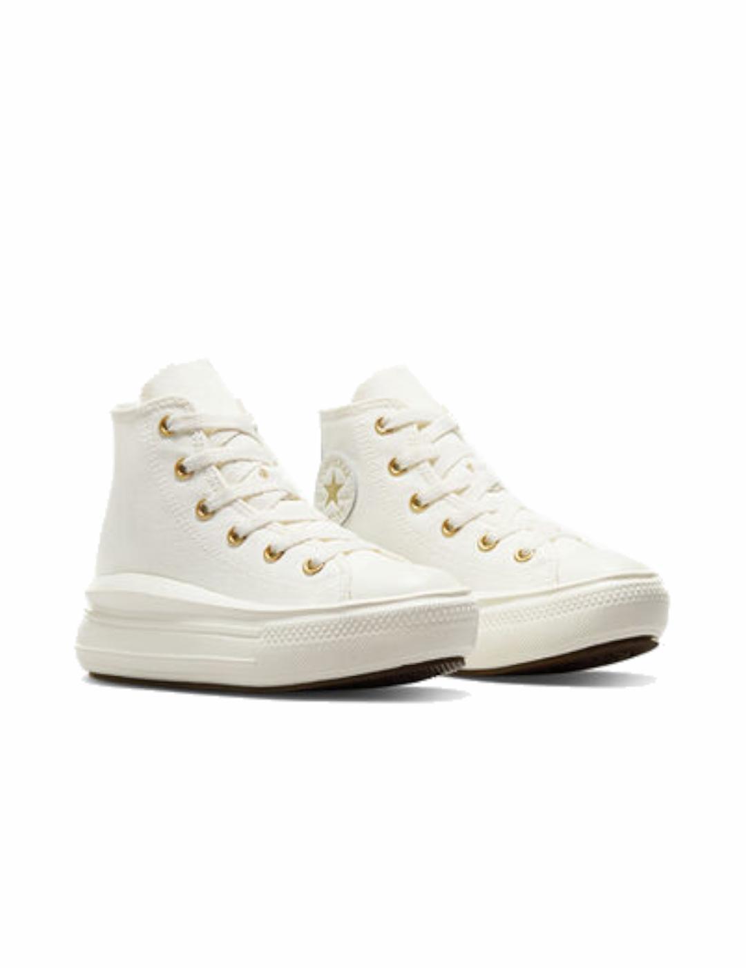 Zapatillas para Niña Converse Move  Beige 3/7