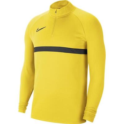 T-shirt mannelijk nike drifit academy 21 dril geel