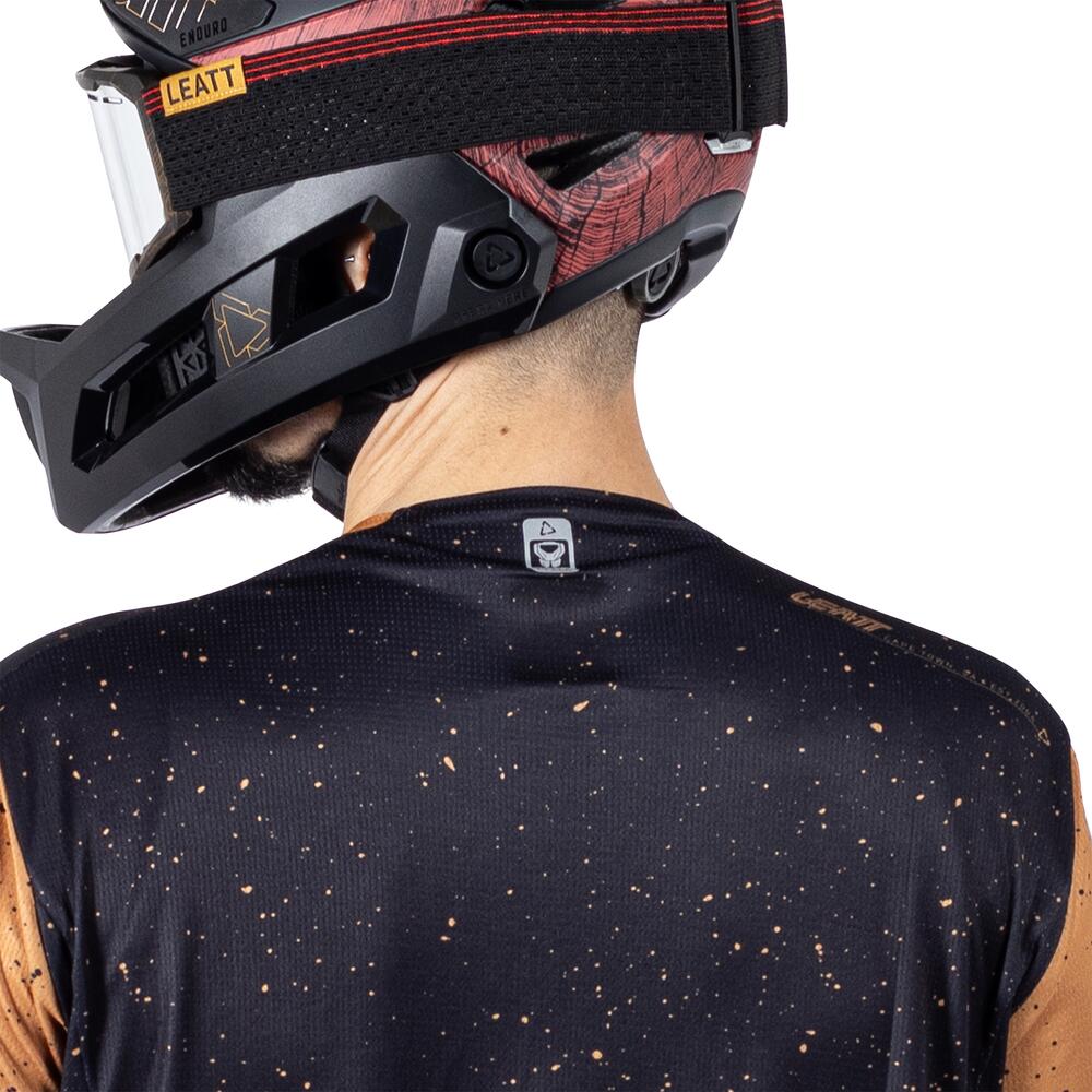 Maglia MTB Enduro 3.0 elastica con maniche a tre quarti Marrone Uomo 5/7