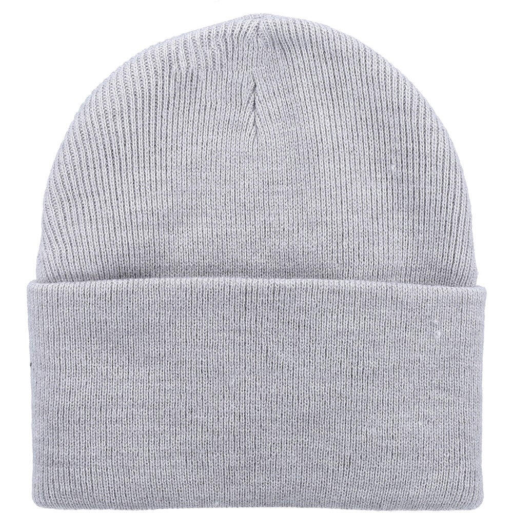 Unisex Adult Acrylic Cuffed Beanie (Heather Grey) 2/4