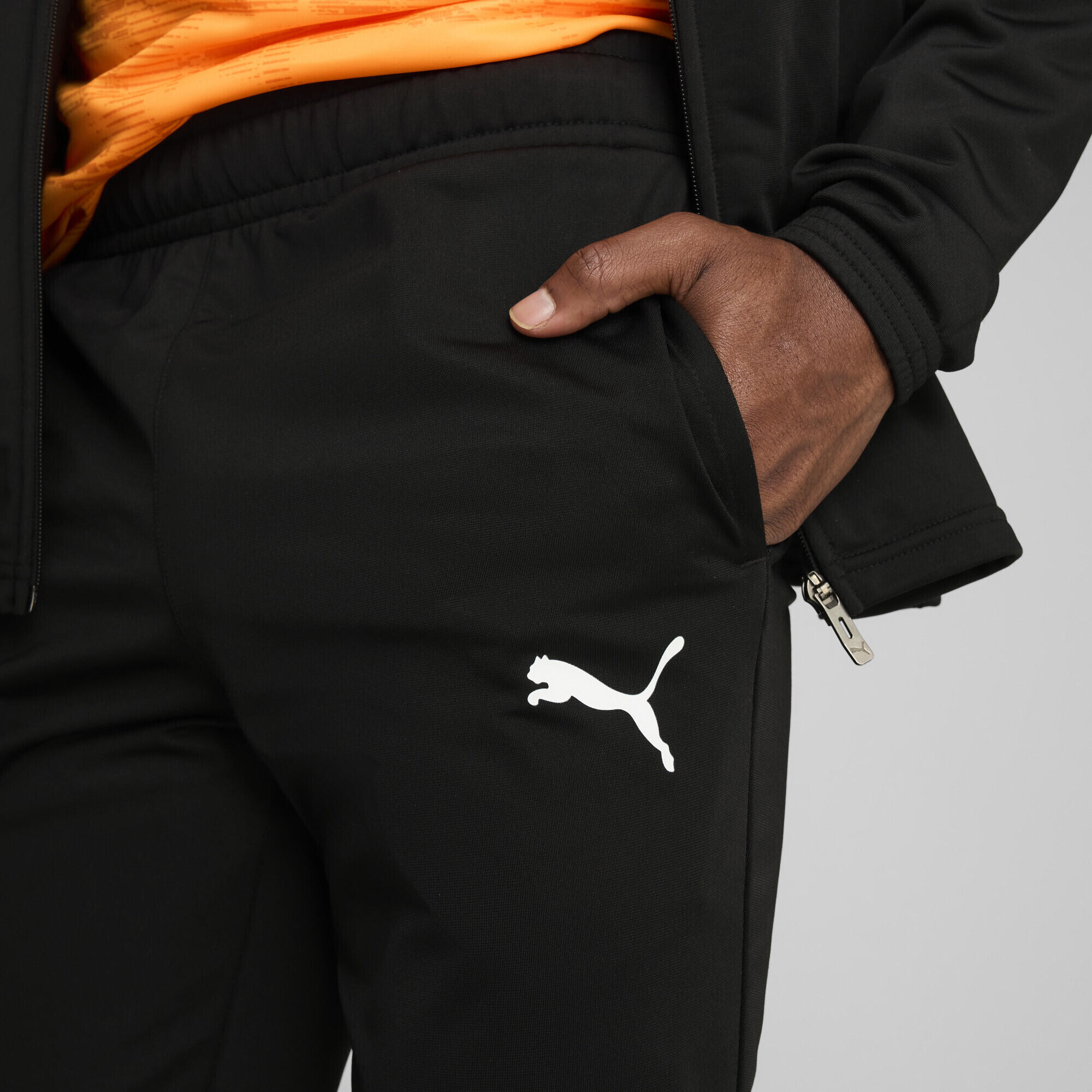 Tuta da calcio individualRISE da uomo PUMA Black Heat Fire Orange 3/7