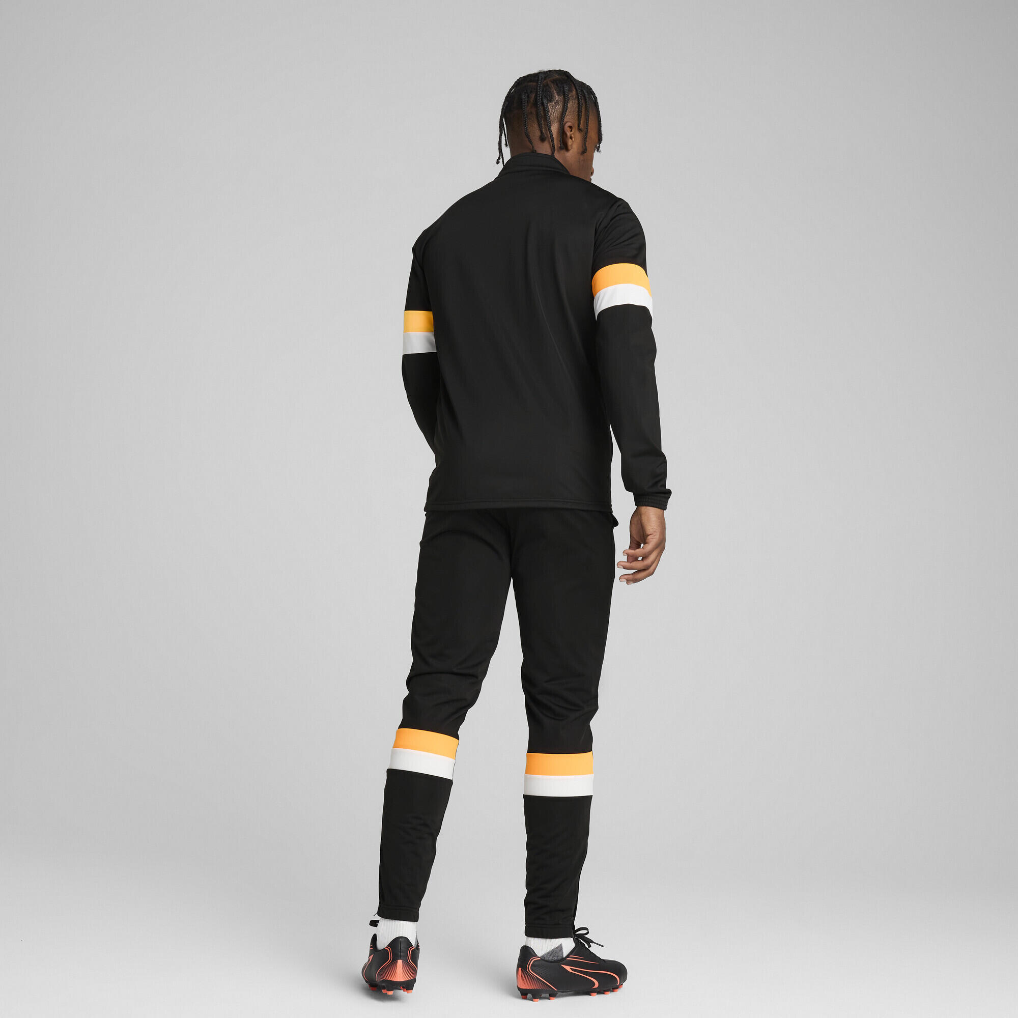 Tuta da calcio individualRISE da uomo PUMA Black Heat Fire Orange 5/7