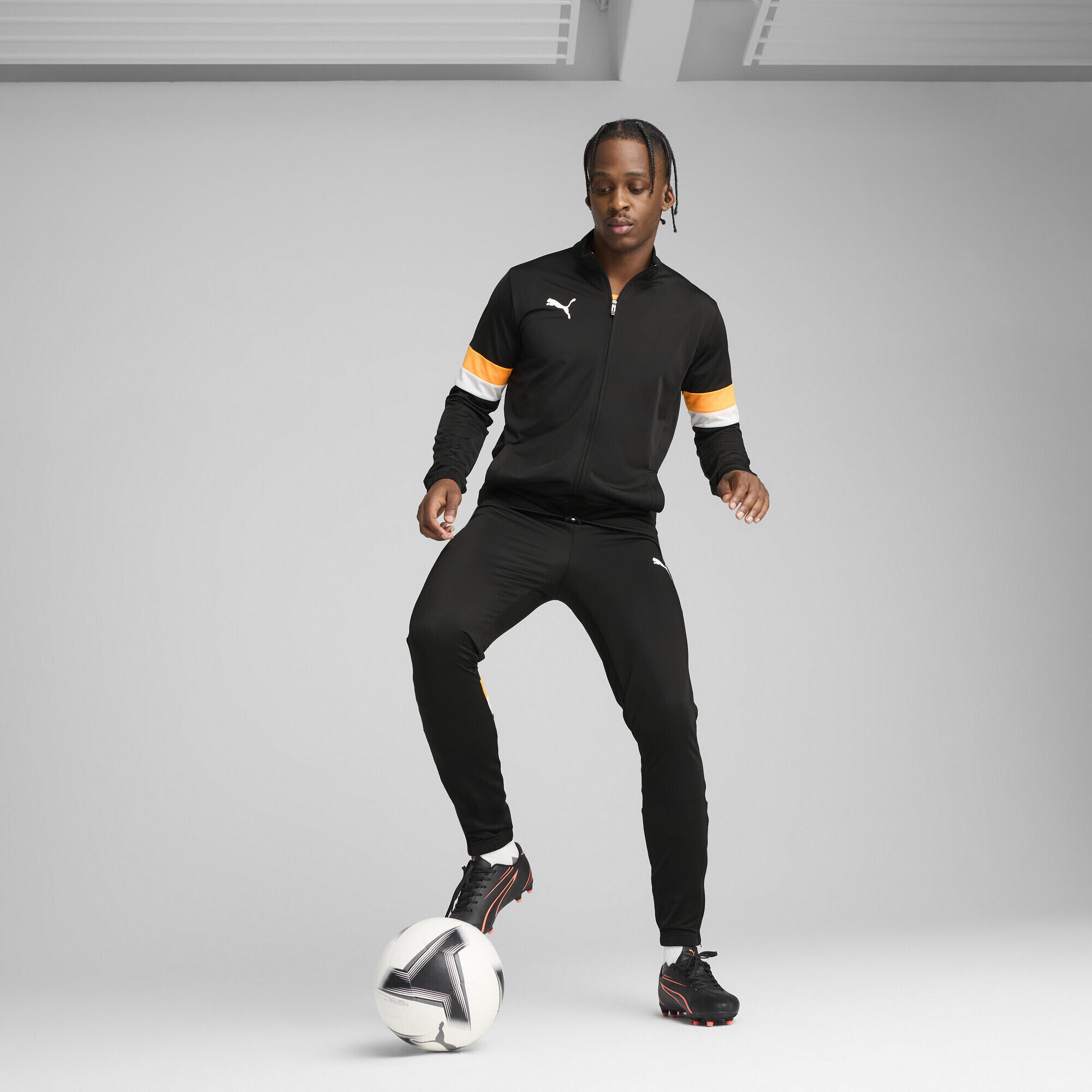 Tuta da calcio individualRISE da uomo PUMA Black Heat Fire Orange 2/7