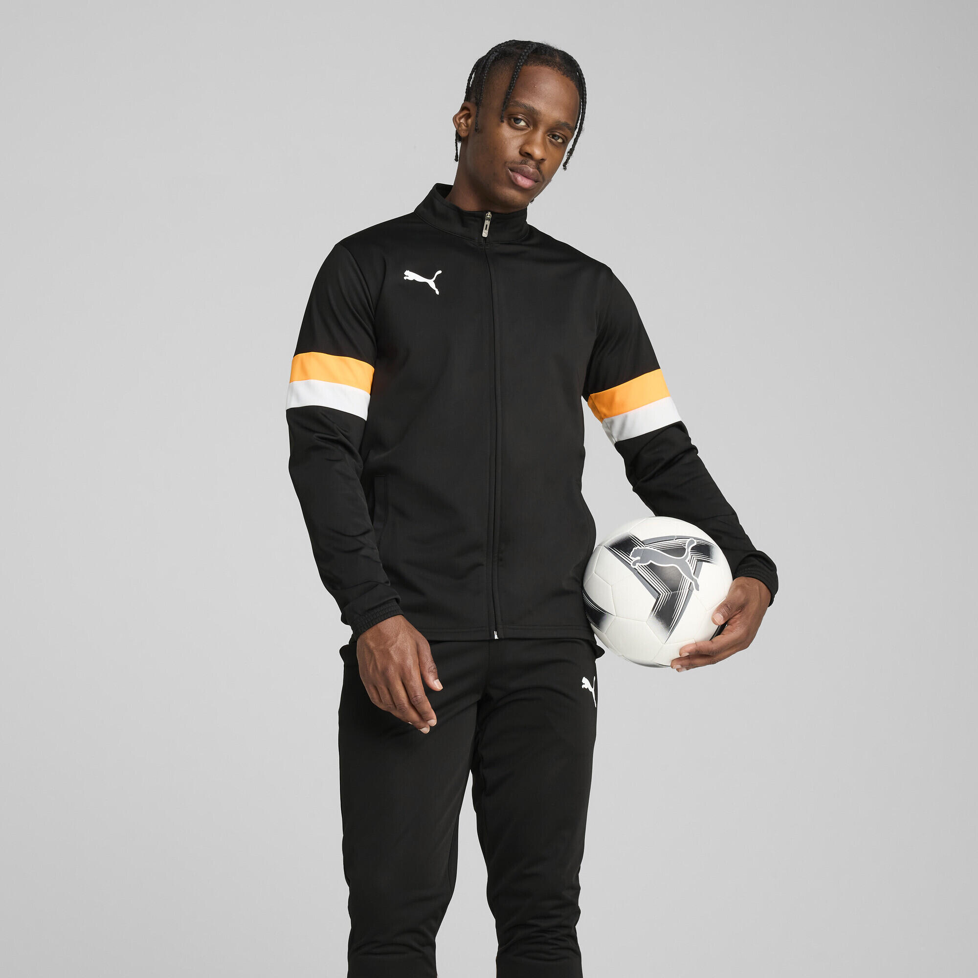 Tuta da calcio individualRISE da uomo PUMA Black Heat Fire Orange 4/7