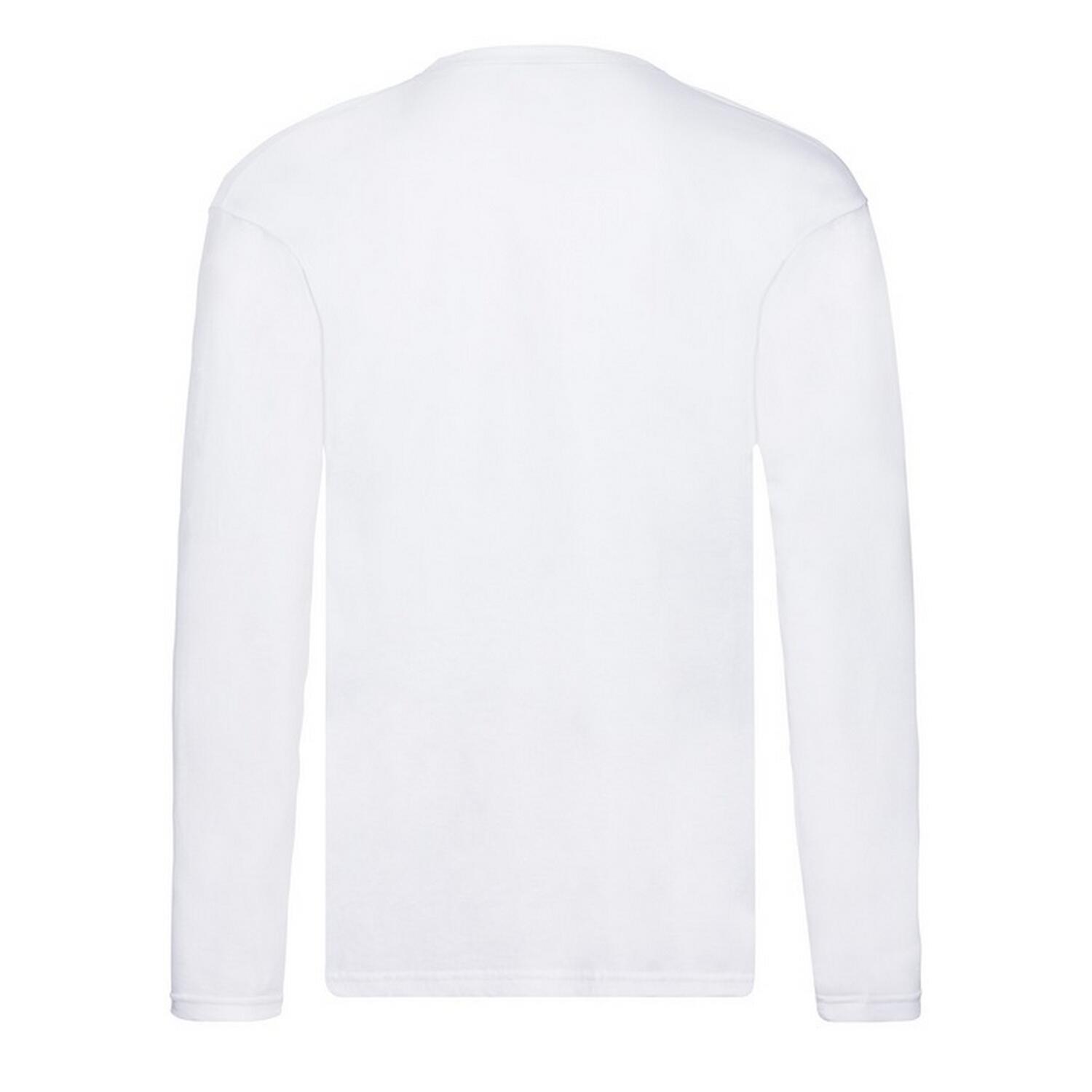 Maglietta Manica Lunga Uomo Fruit Of The Loom Original Bianco 2/3