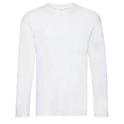 Heren origineel tshirt met lange mouwen (wit)