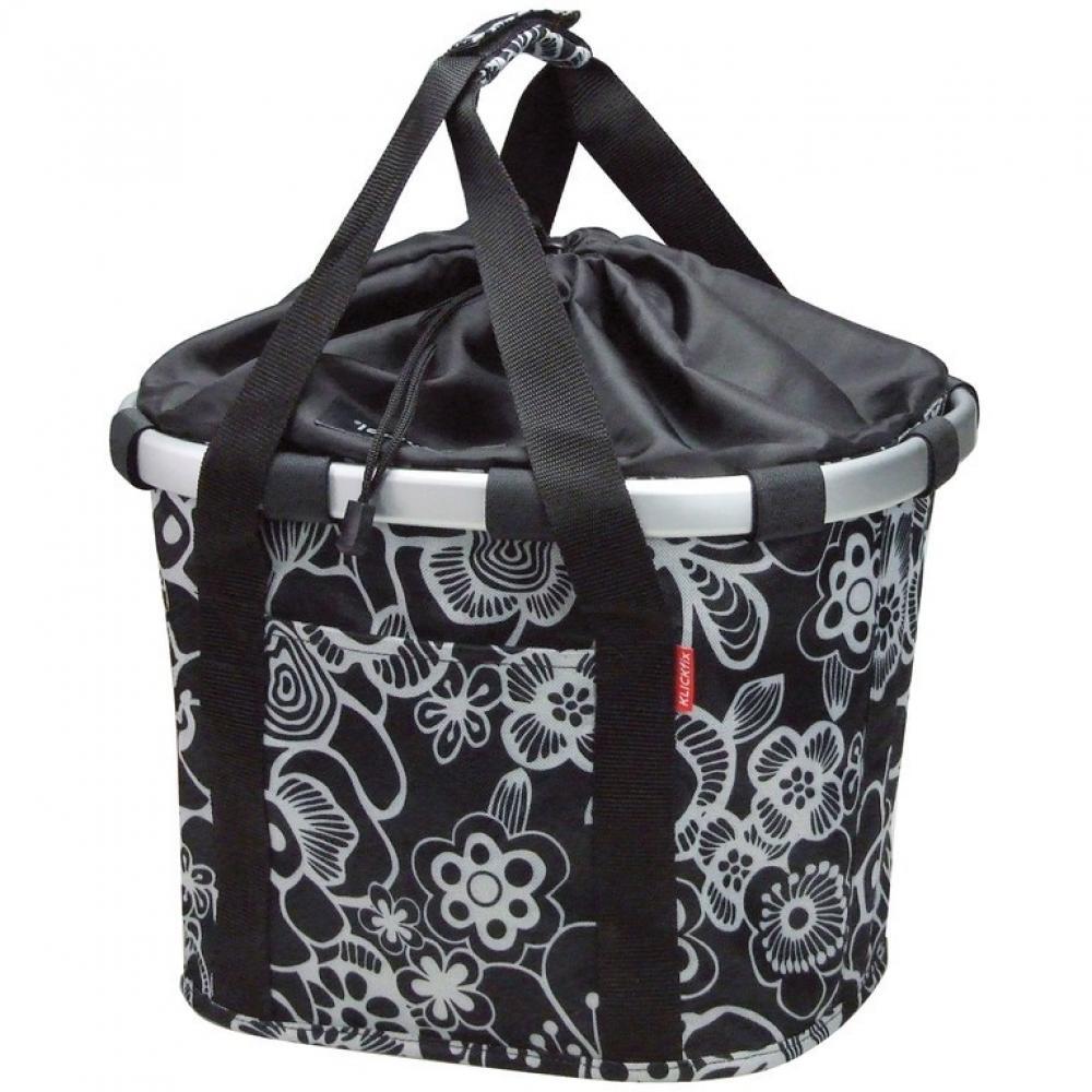 KLICKFIX Bike Basket" voormand fleur-zwart 3/3