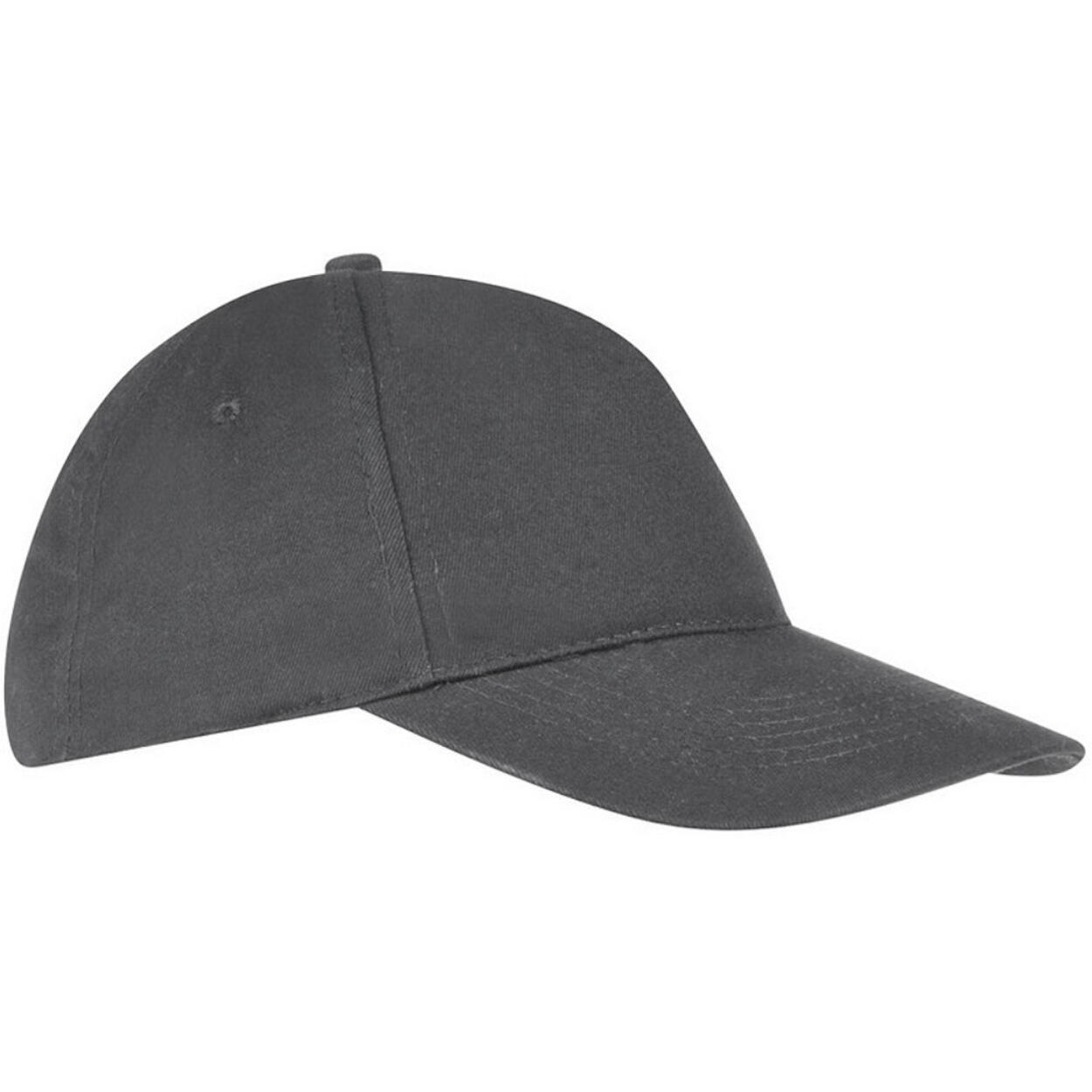SOL'S Unisex Sunny 5 Panel Baseball Cap (Dark Grey)