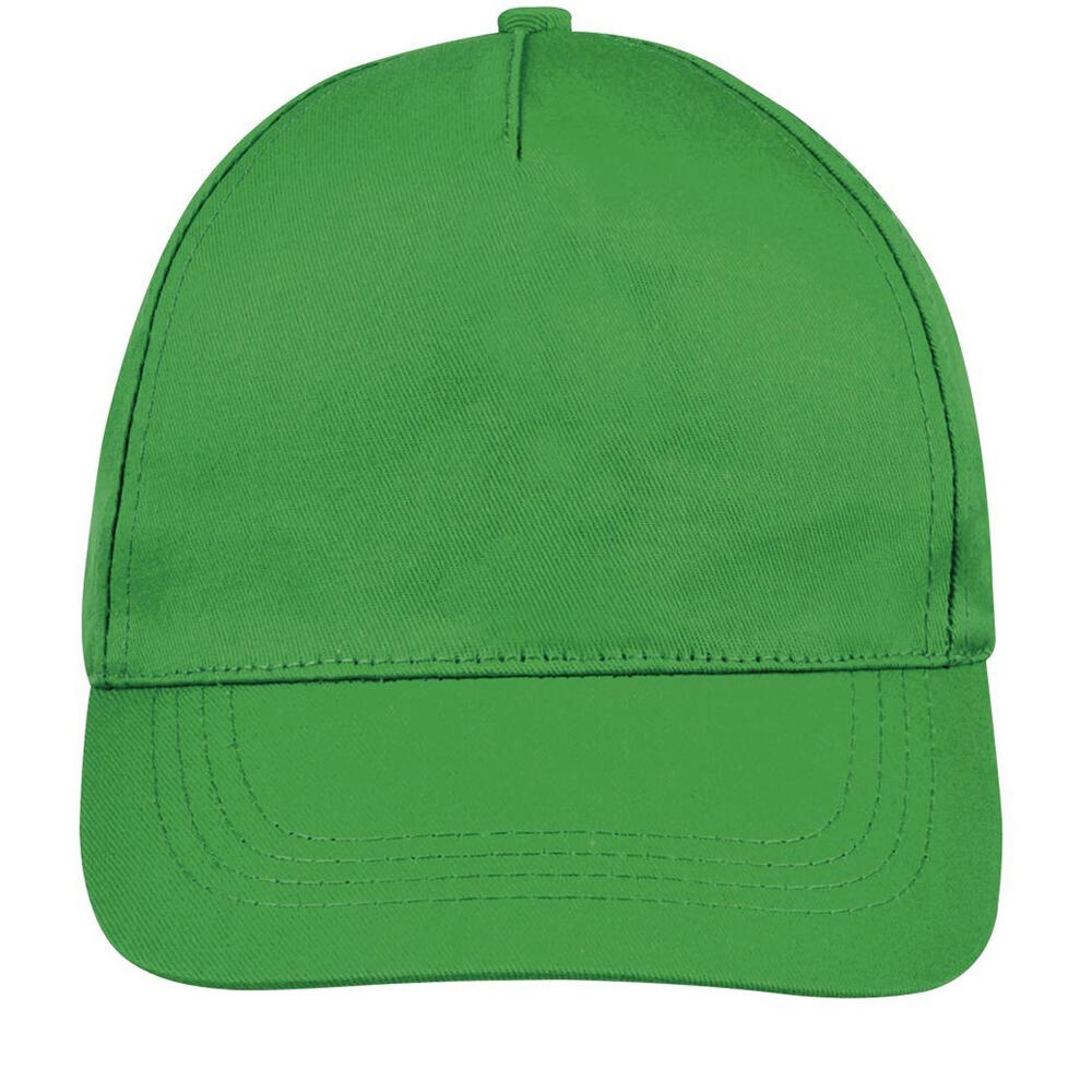 Unisex Buzz 5 Panel Baseball Cap (Kelly Green) 4/5