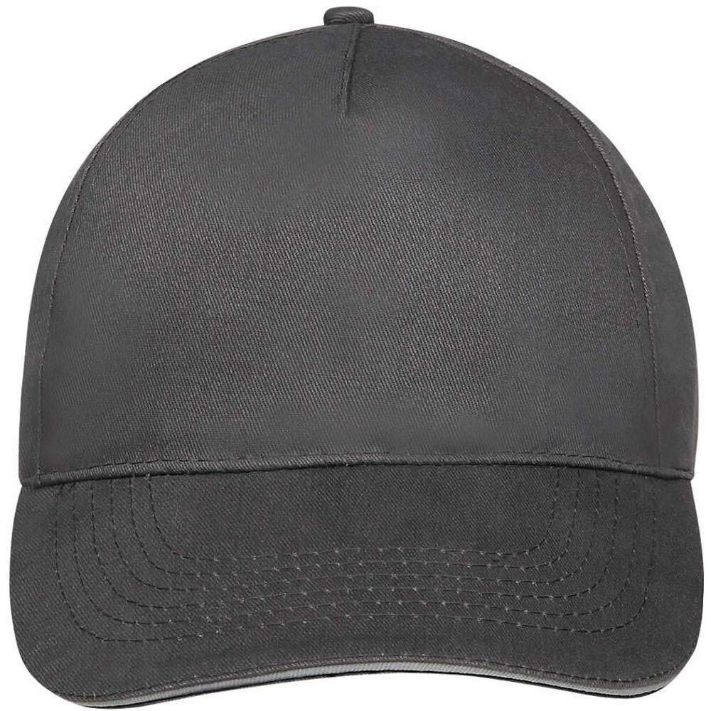 Unisex Sunny Baseballkappe Damen und Herren Dunkelgrau/Hellgrau 4/5