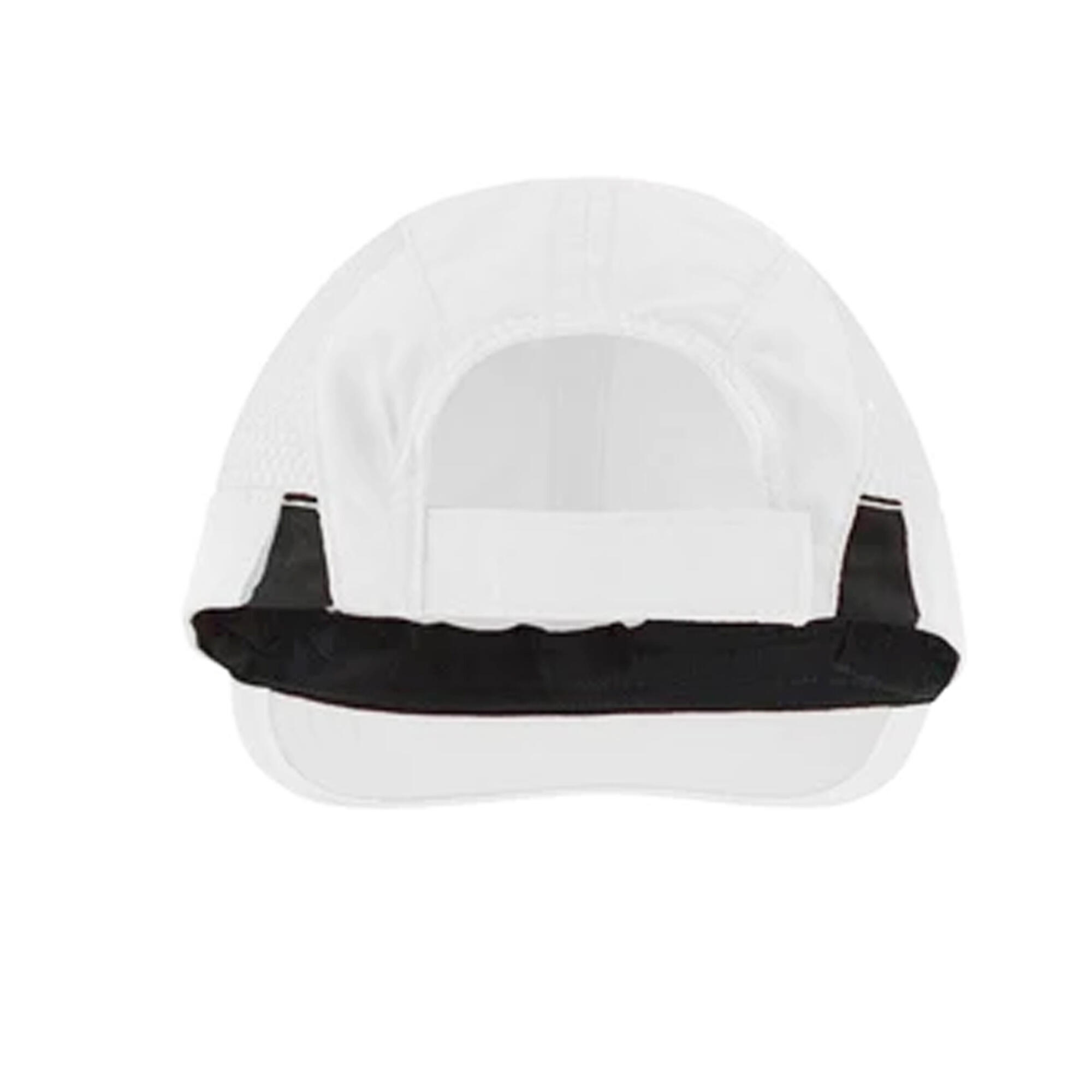 Unisex 2 Panel Sport Baseball Cap (White/Black) 2/2