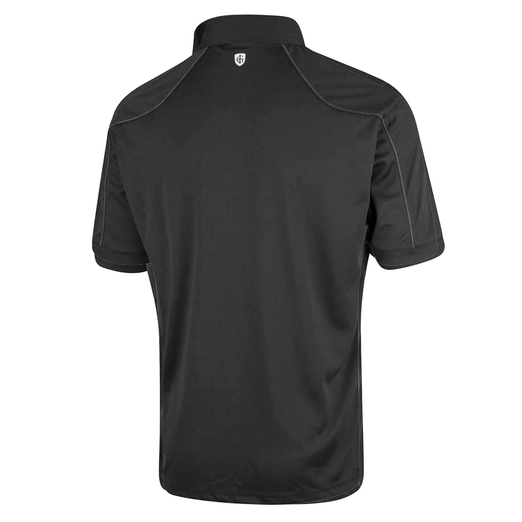 Poloshirt Abgesteppt für Emblem Herren Schwarz 2/4