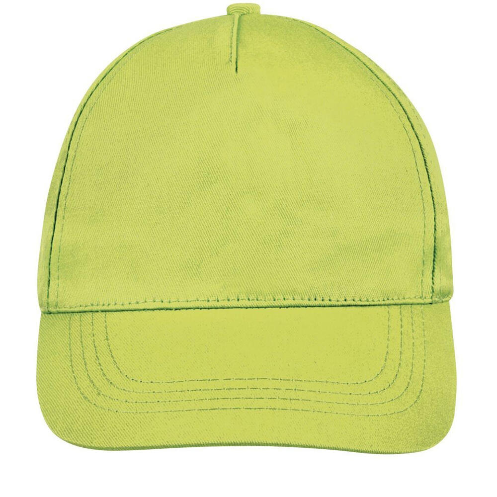 Unisex Buzz 5 Panel Baseball Cap (Apple Green) 4/5