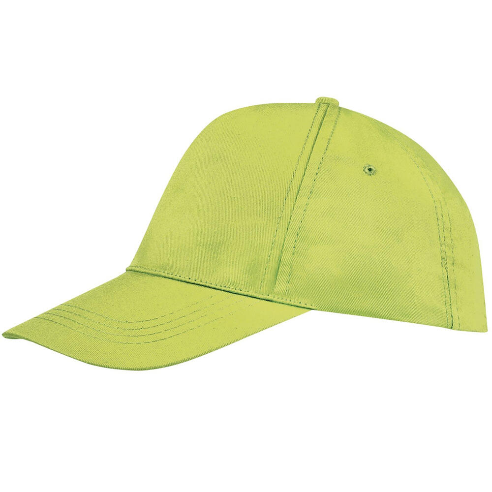 Unisex Buzz 5 Panel Baseball Cap (Apple Green) 3/5