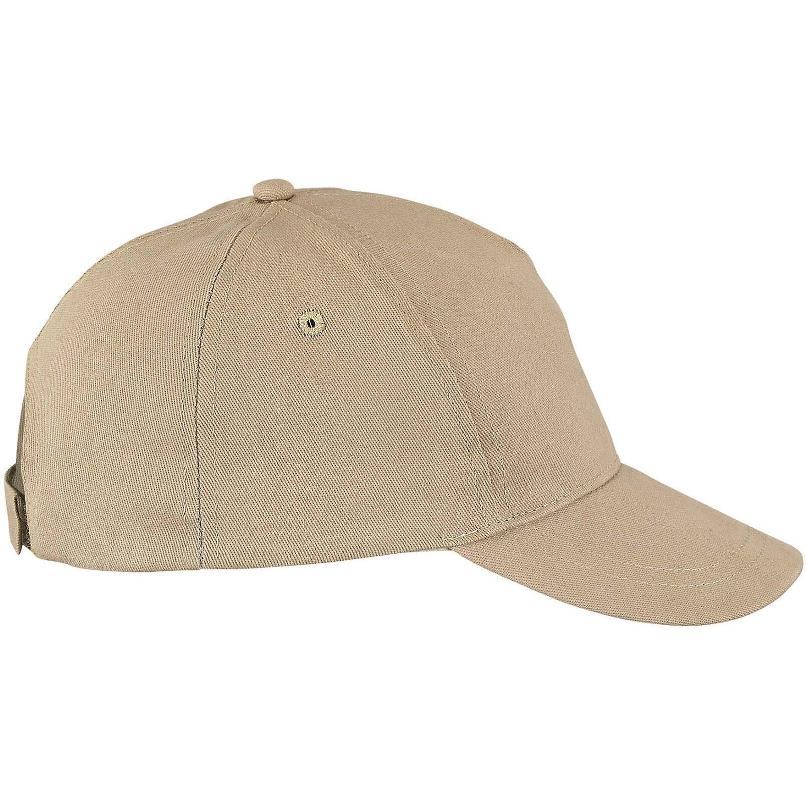 SOL'S Unisex Buzz 5 Panel Baseball Cap (Sand)