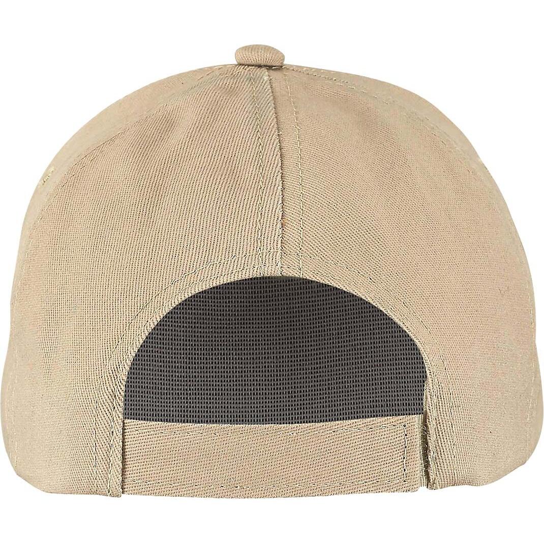 Unisex Buzz 5 Panel Baseball Cap (Sand) 3/4