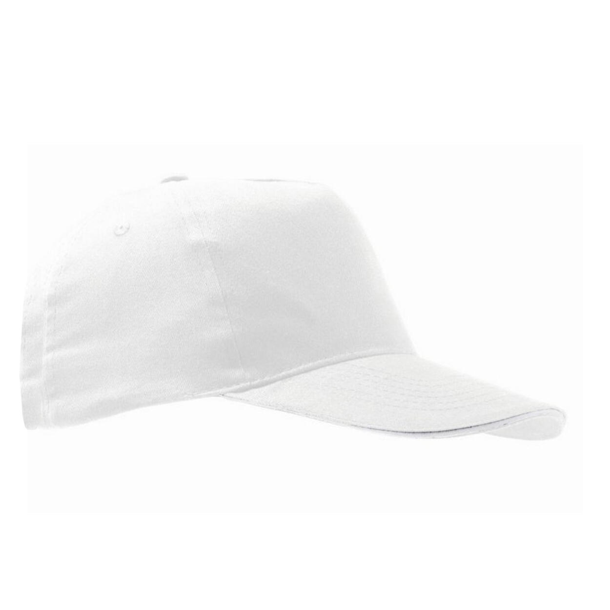 SOL'S Unisex Sunny 5 Panel Baseball Cap (White)