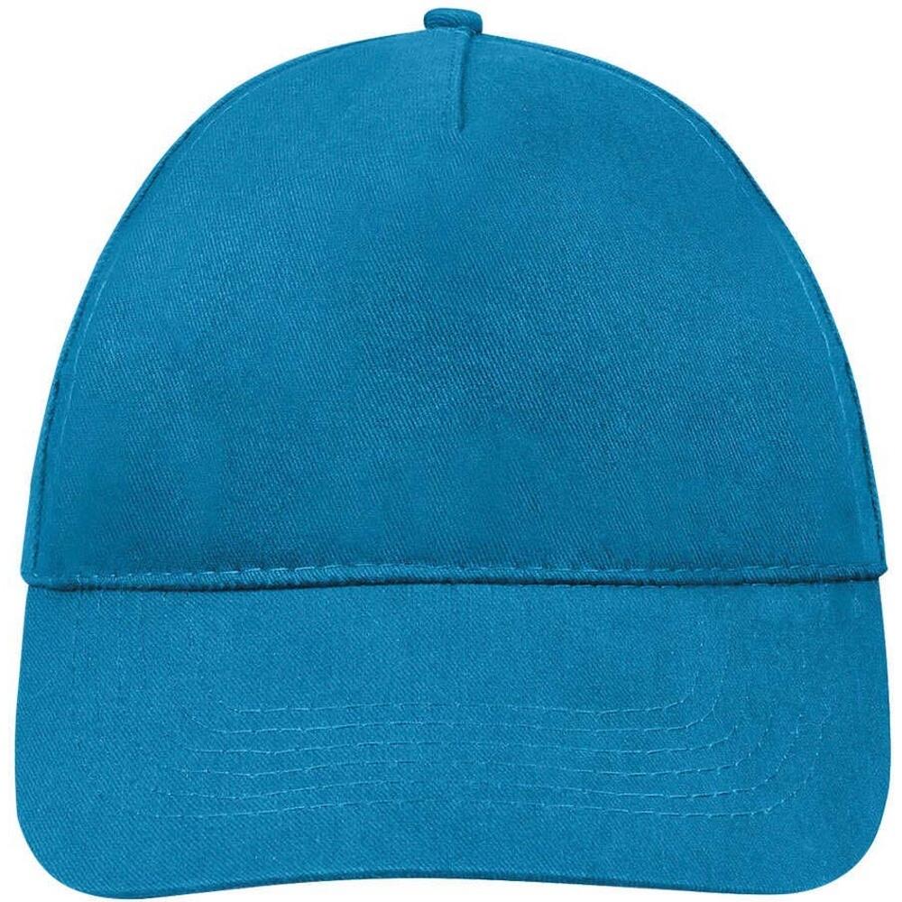Unisex Sunny 5 Panel Baseball Cap (Aqua) 4/5