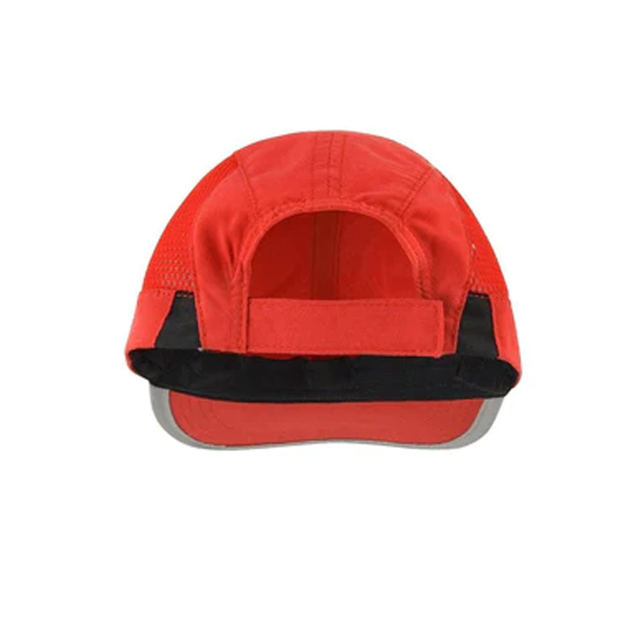 Unisex 2 Panel Sport Baseball Cap (Red/Black) 2/2