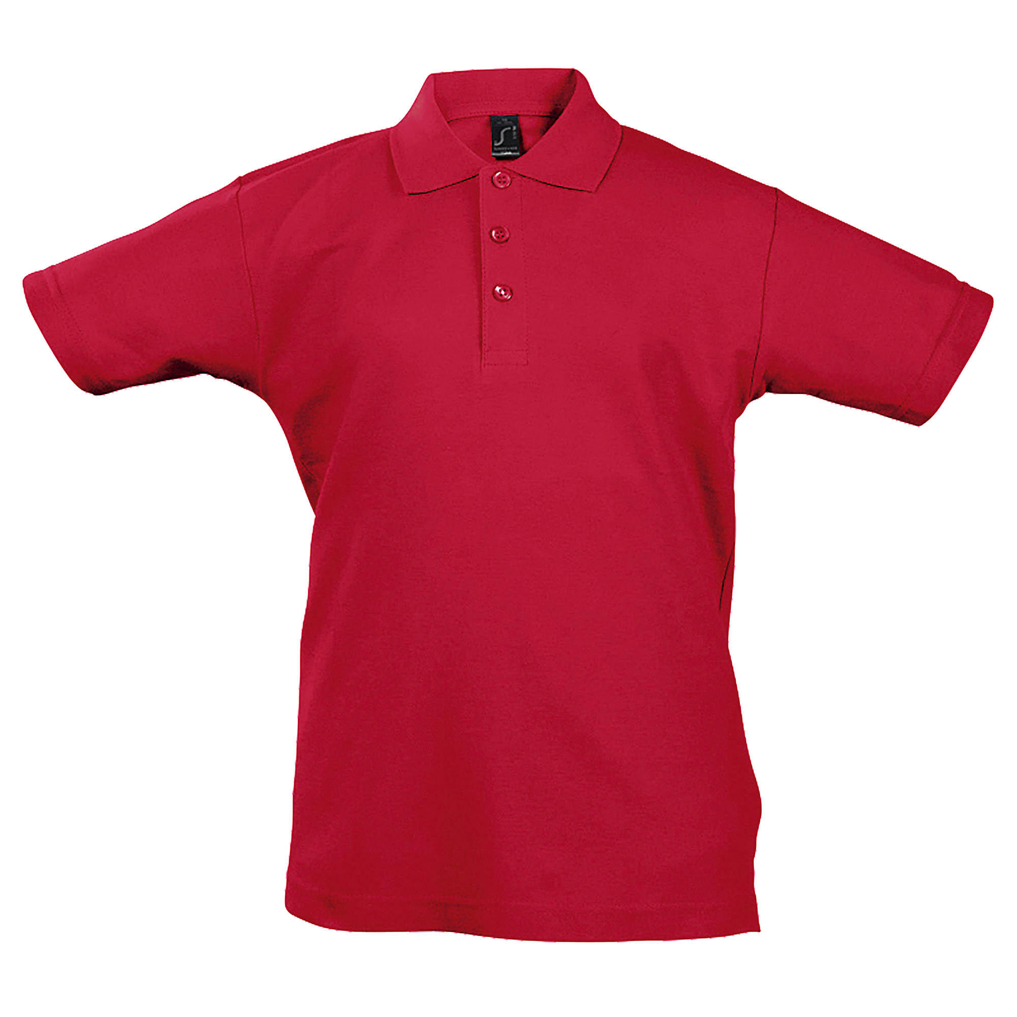 SOL'S Kids Unisex Summer II Pique Polo Shirt (Red)