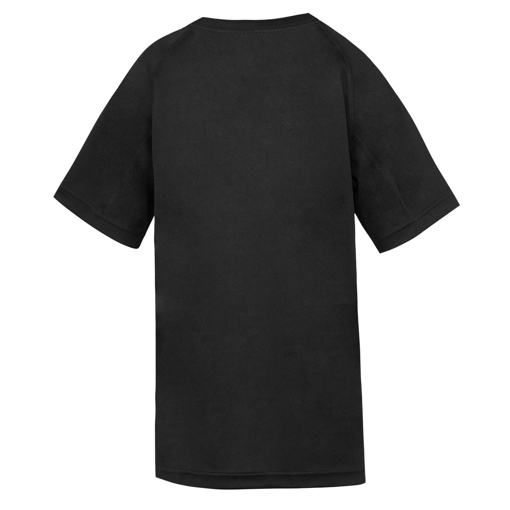 Childrens Boys Performance Aircool TShirt (Black) 2/3
