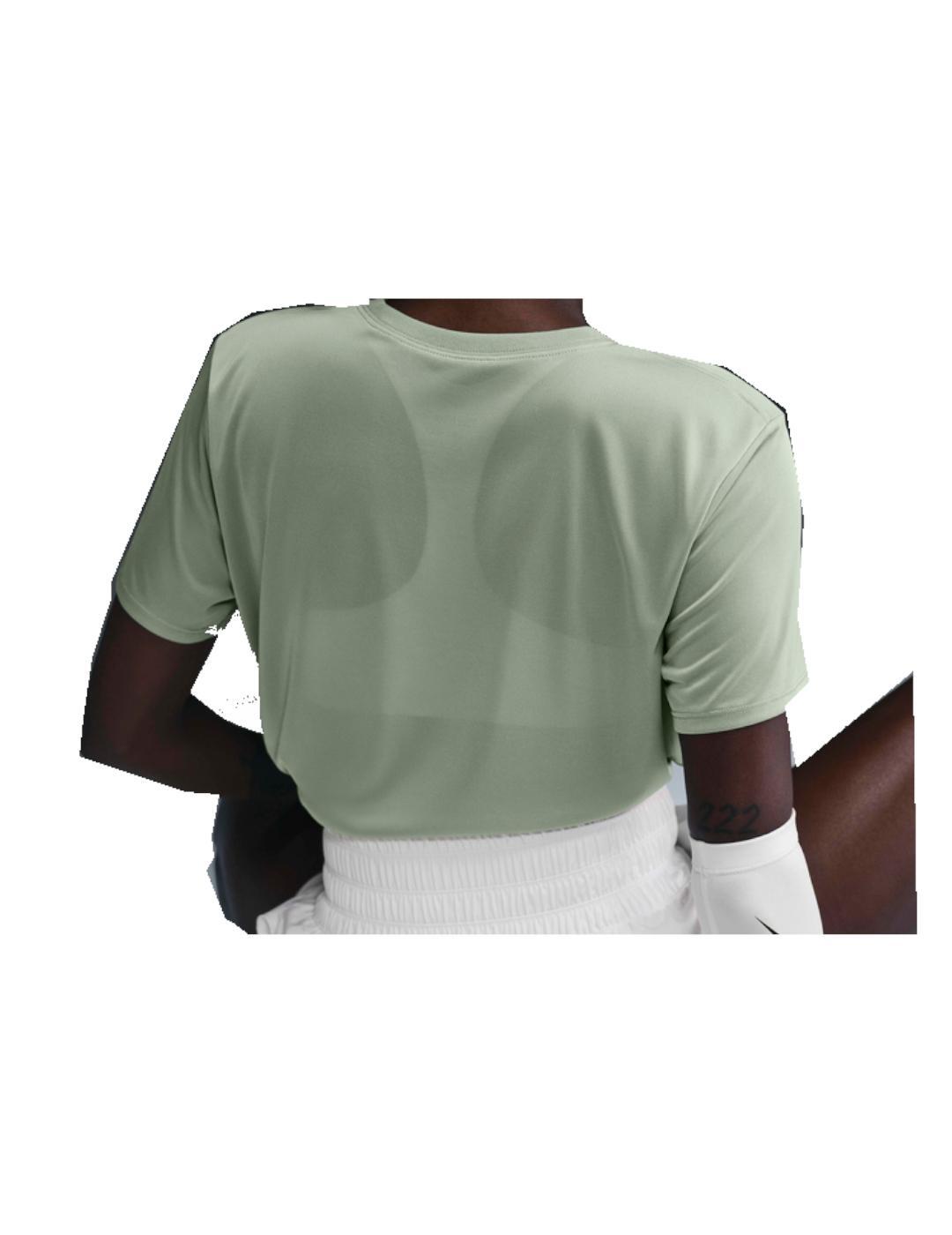Camiseta para Mujer Nike Dri-fit  Verde 2/3