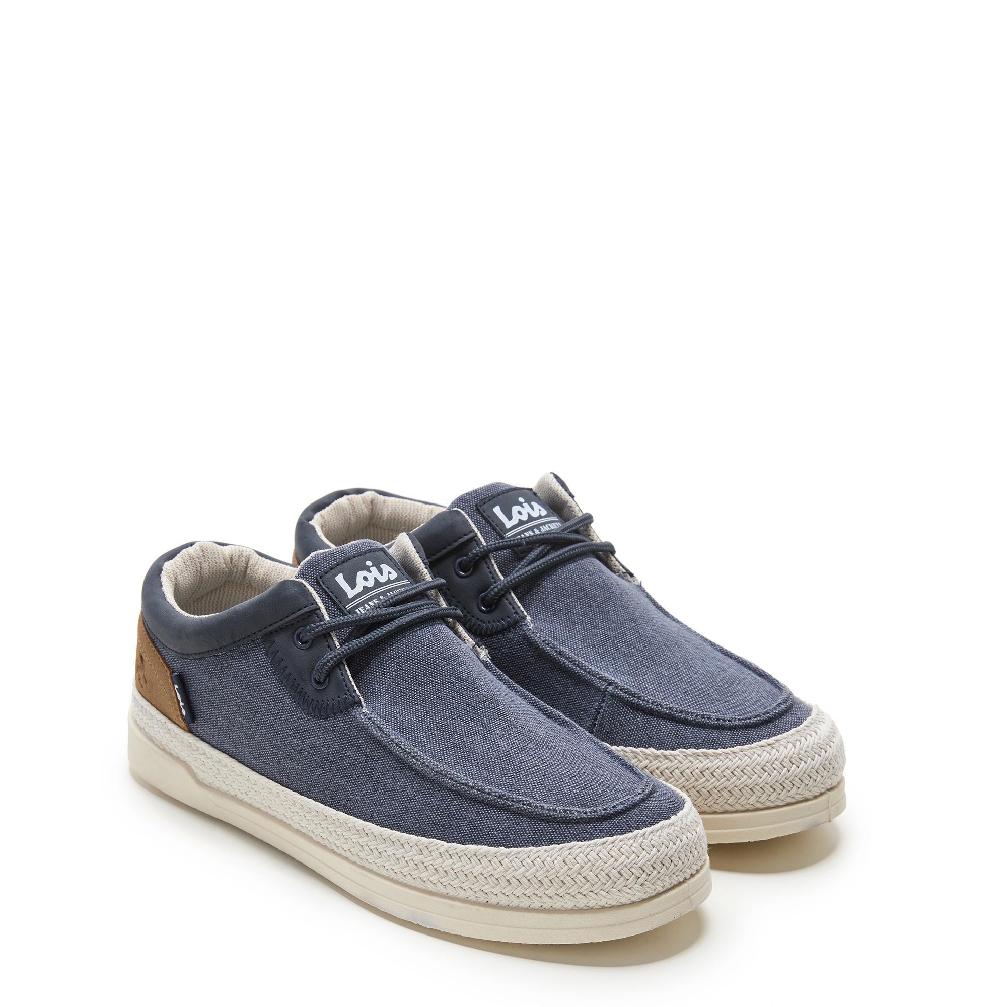 Zapatillas Caminar Hombre Lois 61385 Azul marino con Cordones 2/5